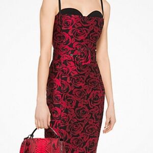 Michael Kors
Rose Silk Jacquard Sheath Dress Size 12